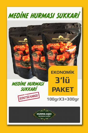 Medine Hurması Sukkari 3X100 Gr